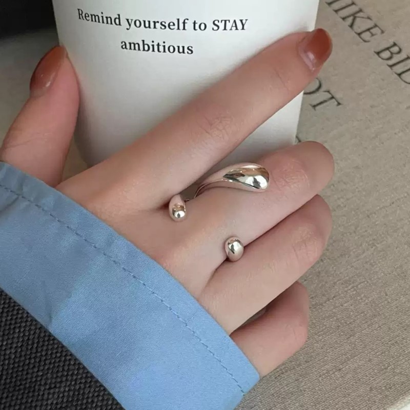 Street Fashion Rings - PANJBJ нерегулярное кольцо из стерлингового серебра