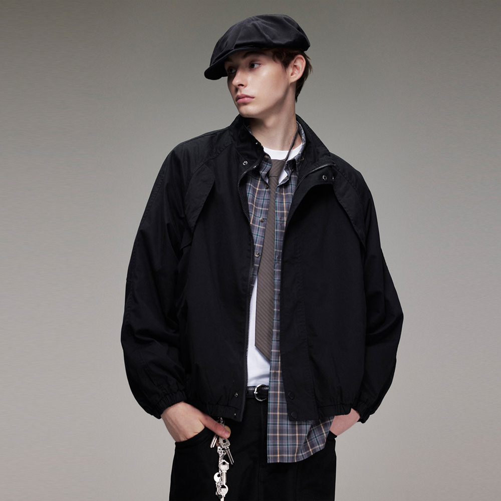 Coach Jacket Bomber - Американская пригородная модная куртка-бомбер с воротником-стойкой,