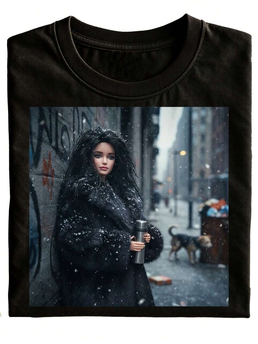 Street Fashion Urban - Футболка с принтом Snow Street и