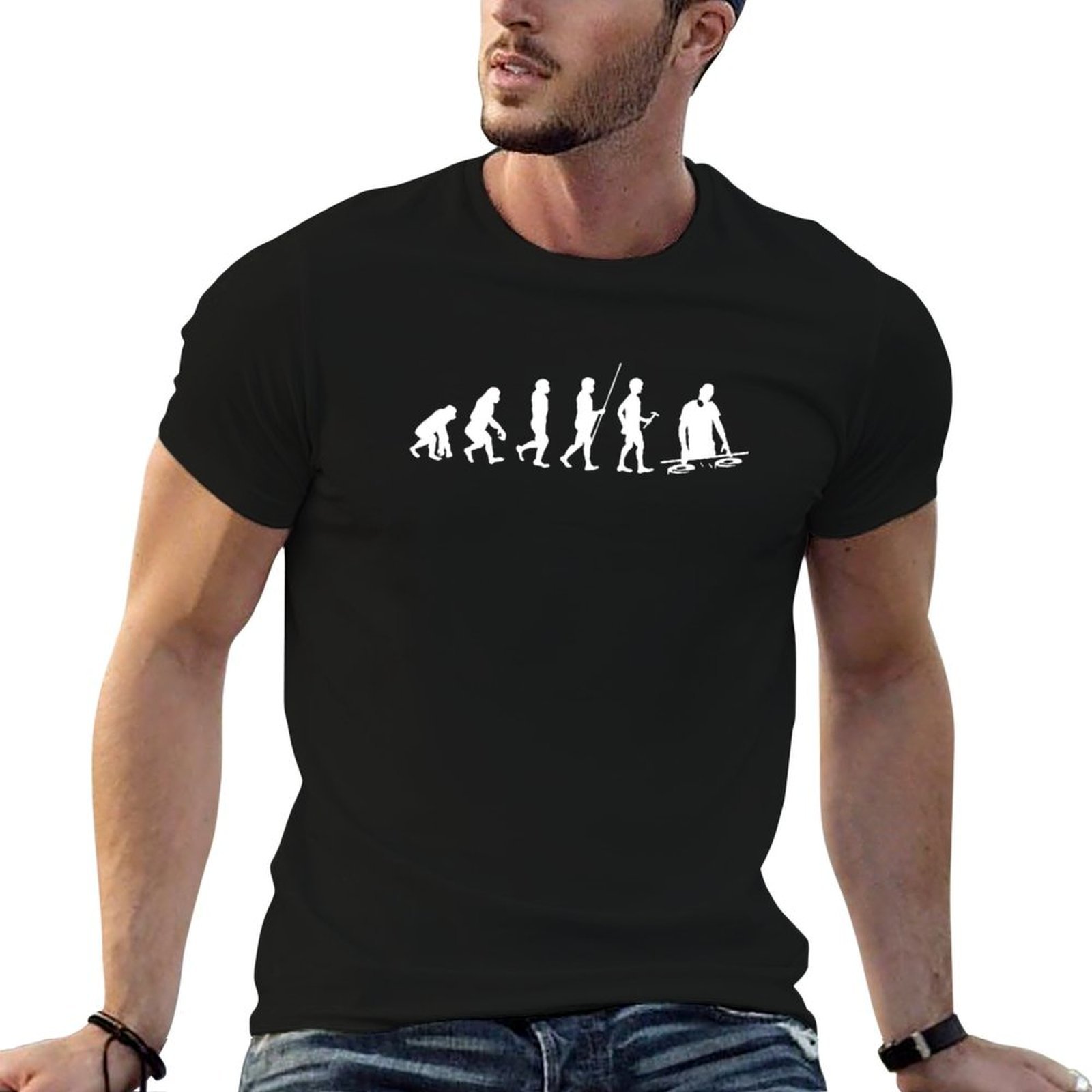 Street Fashion Evolution - Официальная футболка DJ от Evolution, повседневная