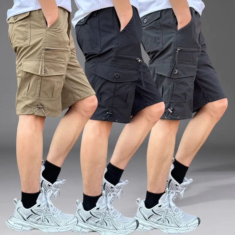 Cargo Pant Wide - Мужские свободные шорты-карго с широкими штанинами,