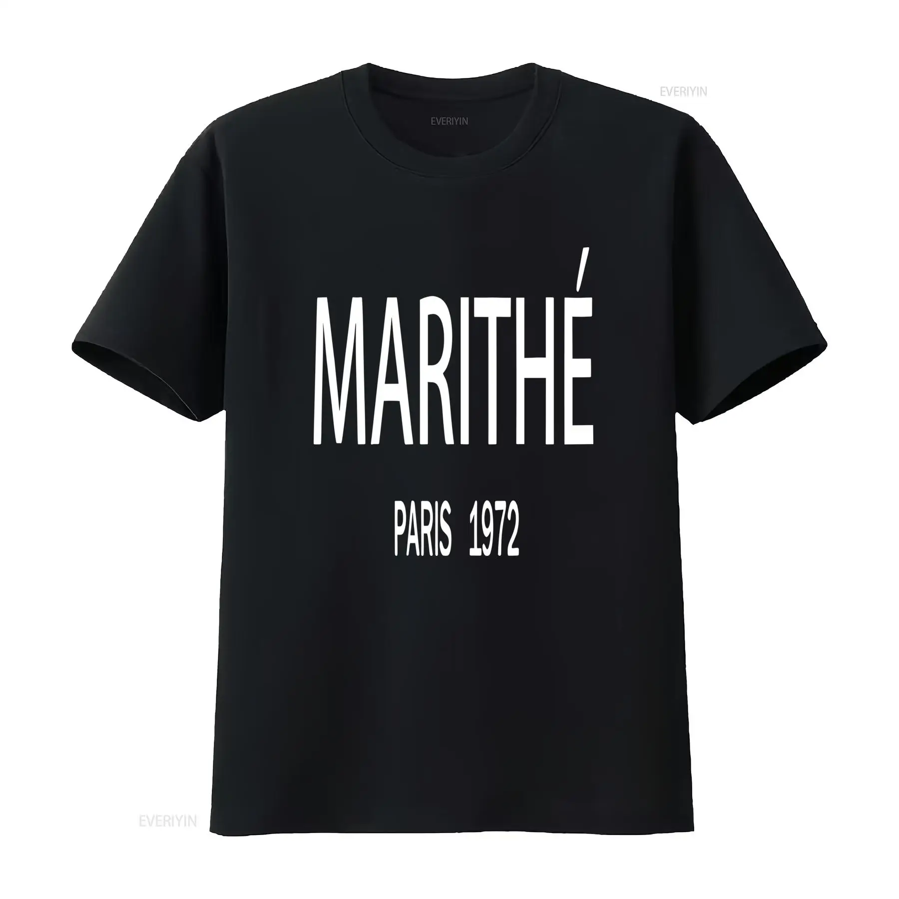Street Fashion In Paris - Винтажная футболка Marithe 1972 Paris Lourd