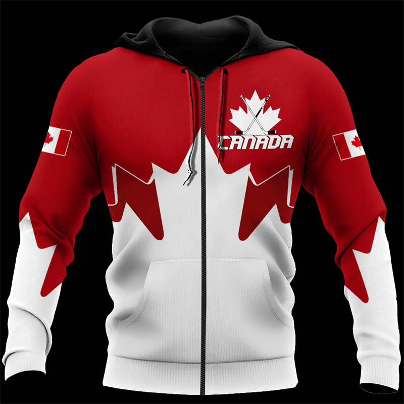 Street Fashion Zip Up Hoodie - Толстовка унисекс на молнии, с 3D-принтом