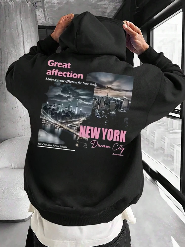 Street Fashion New York 2025 - Толстовки с принтом New York Dream
