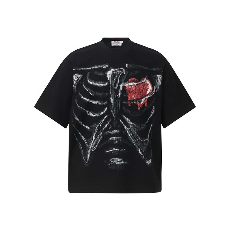 Street Fashion Vibes - Мужская мода High Street Skeleton Хип-хоп