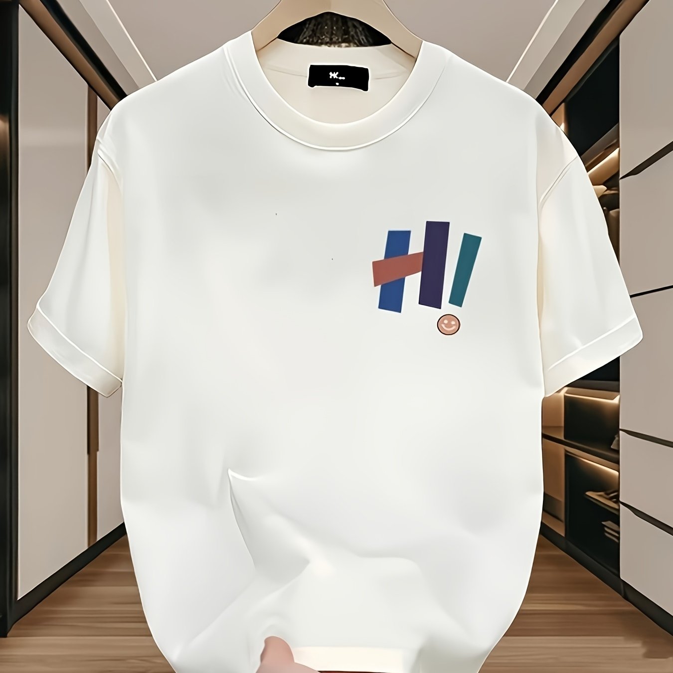 Street Fashion Urban - Мужская футболка, 100% хлопок, с узорчатым