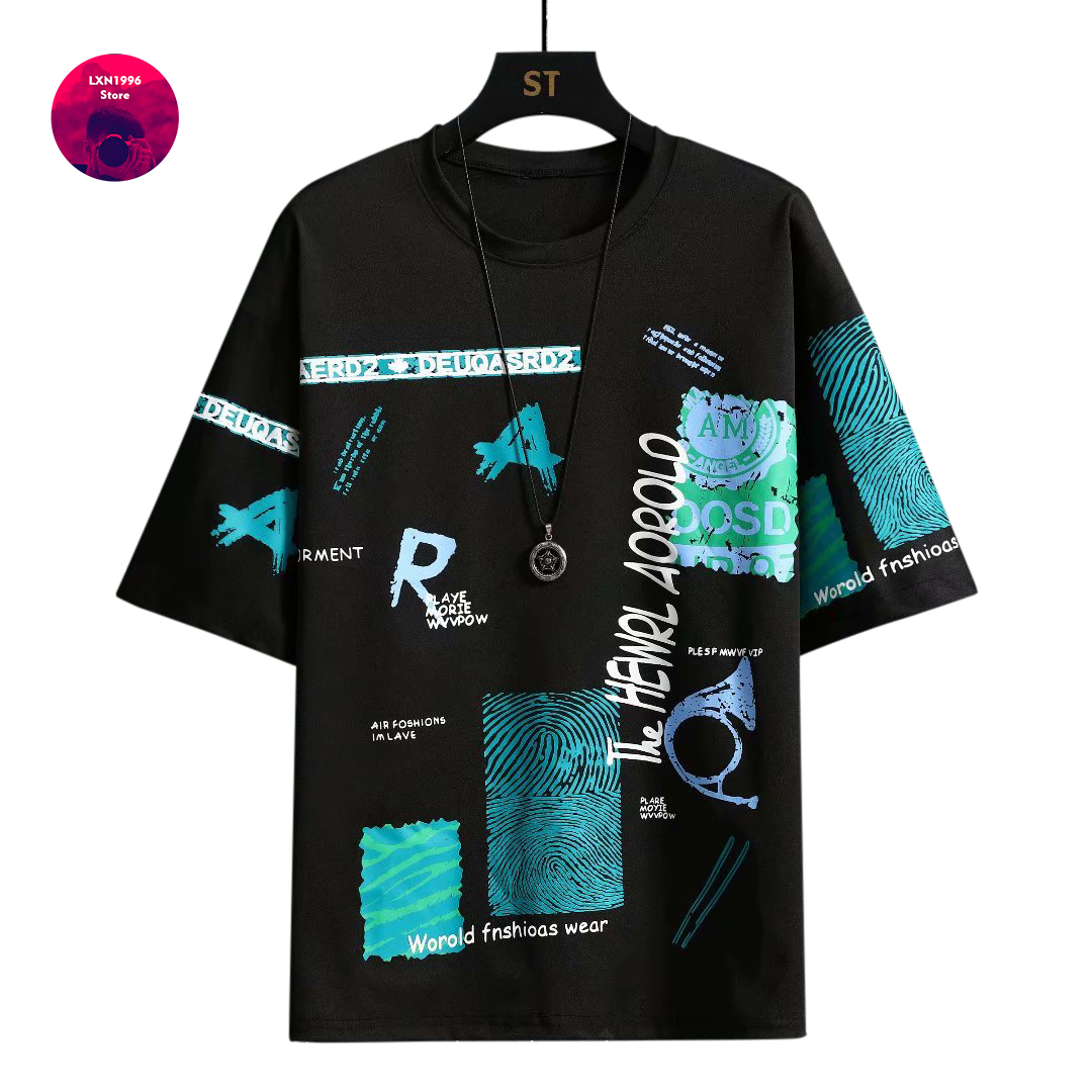 Street Fashion Japan Brand - Футболка мужская с графическим принтом, короткий