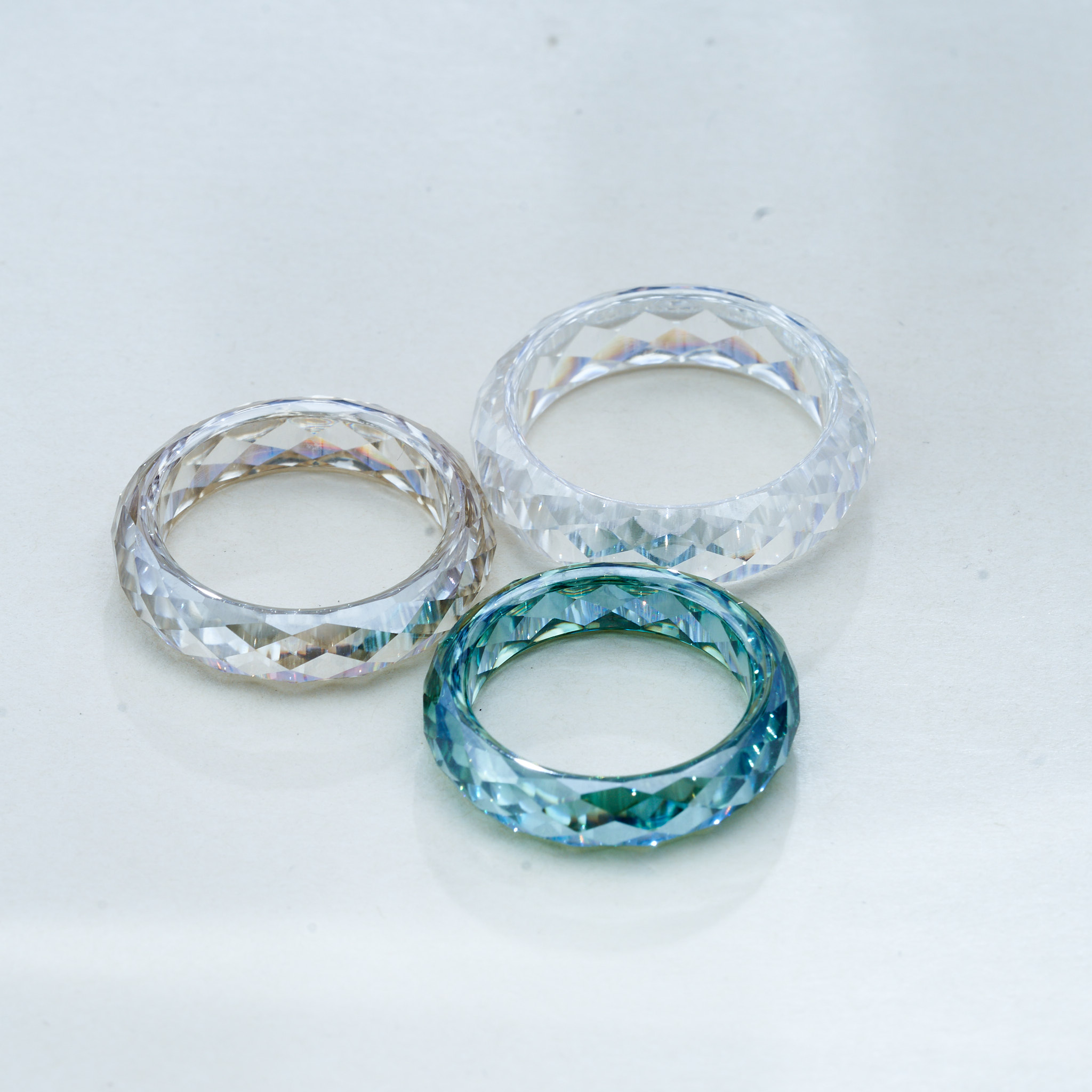 Street Fashion Rings - Кольцо с муассанитом D‑Color VVS1, разноцветное,