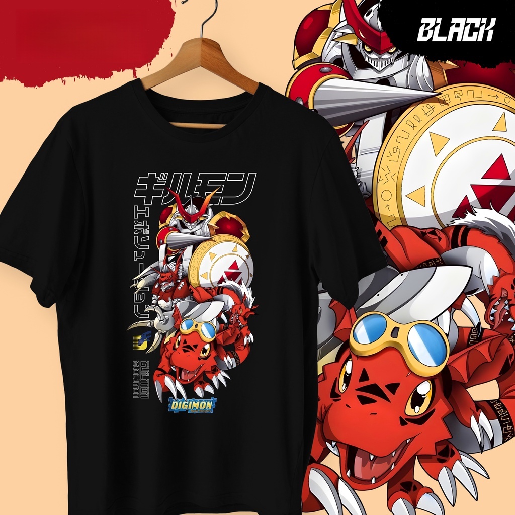 Street Fashion Evolution - Хлопковая футболка с принтом Anime Digimon
