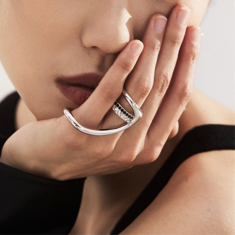 Женское Двухслойное кольцо с ц – обзор и цена Street Fashion Rings