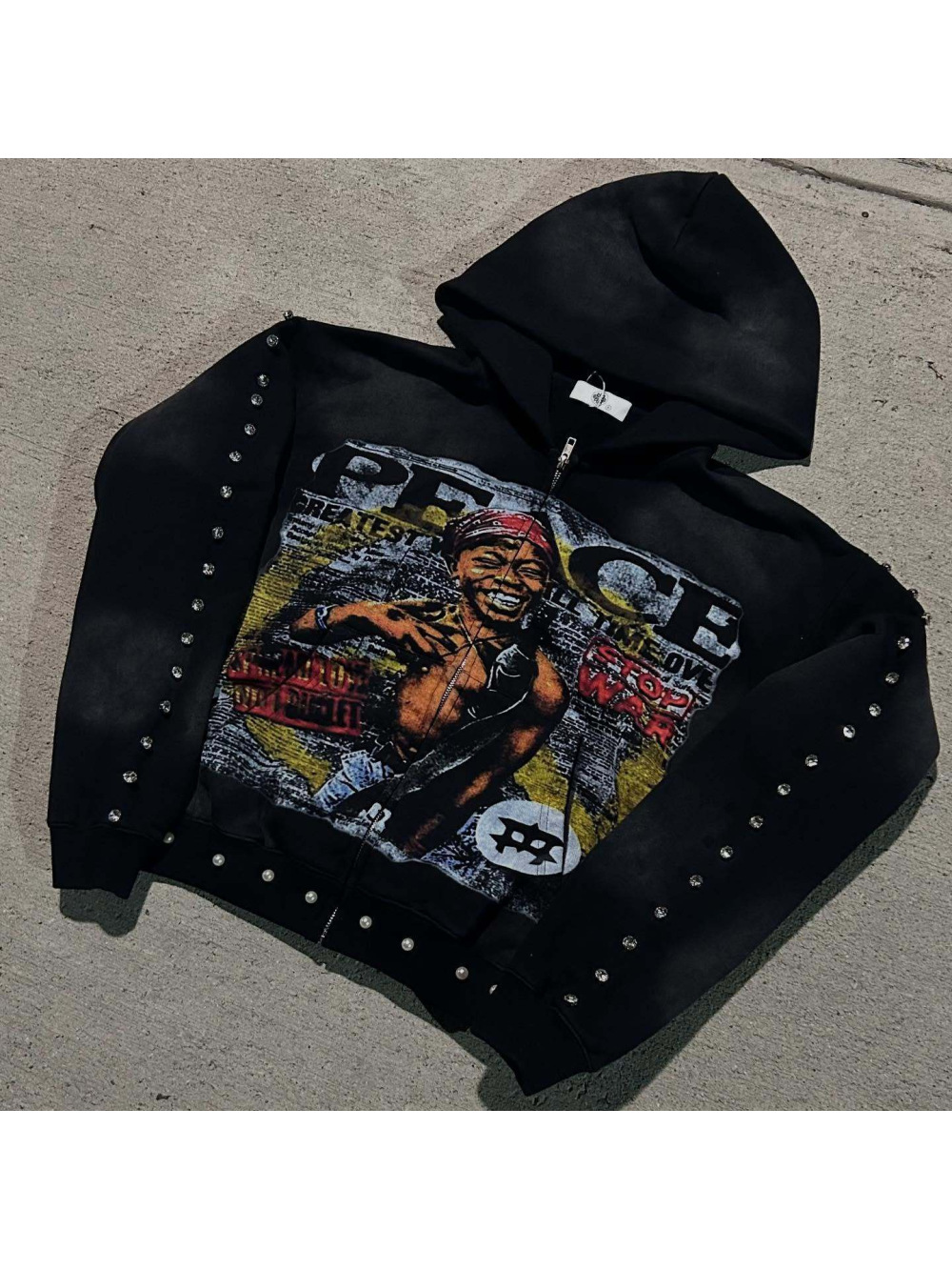 Новая американская хип-хоп тол – обзор и цена Street Fashion Zip Up Hoodie
