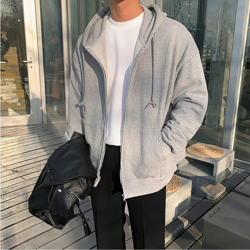Мужская толстовка с капюшоном  – обзор и цена Street Fashion Zip Up Hoodie