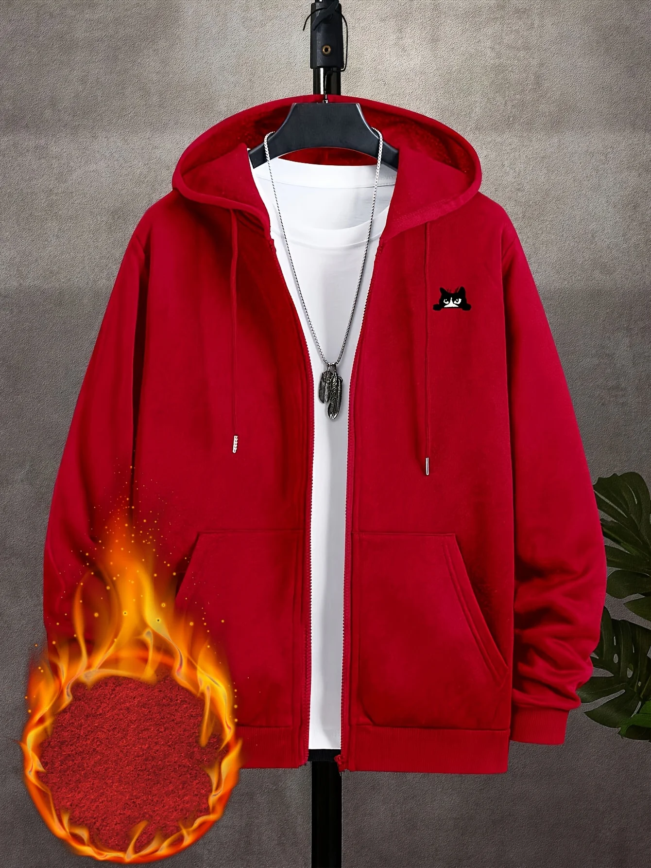 Мужская толстовка High Street  – обзор и цена Street Fashion Zip Up Hoodie