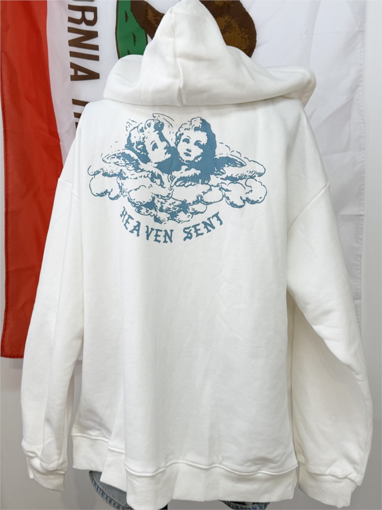 Белые винтажные толстовки на м – обзор и цена Street Fashion Zip Up Hoodie