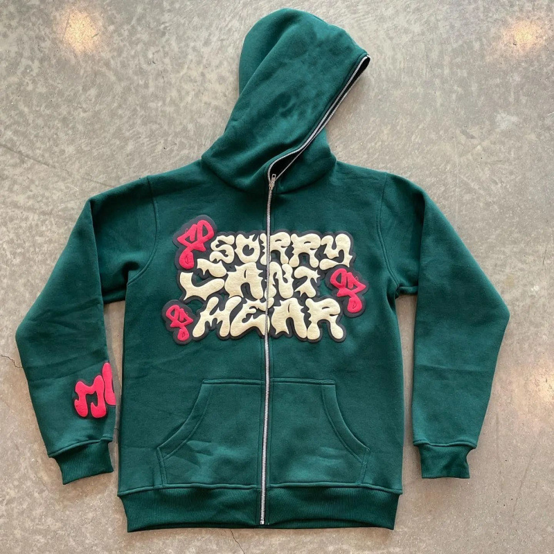 Толстовки на молнии с принтом  – обзор и цена Street Fashion Zip Up Hoodie