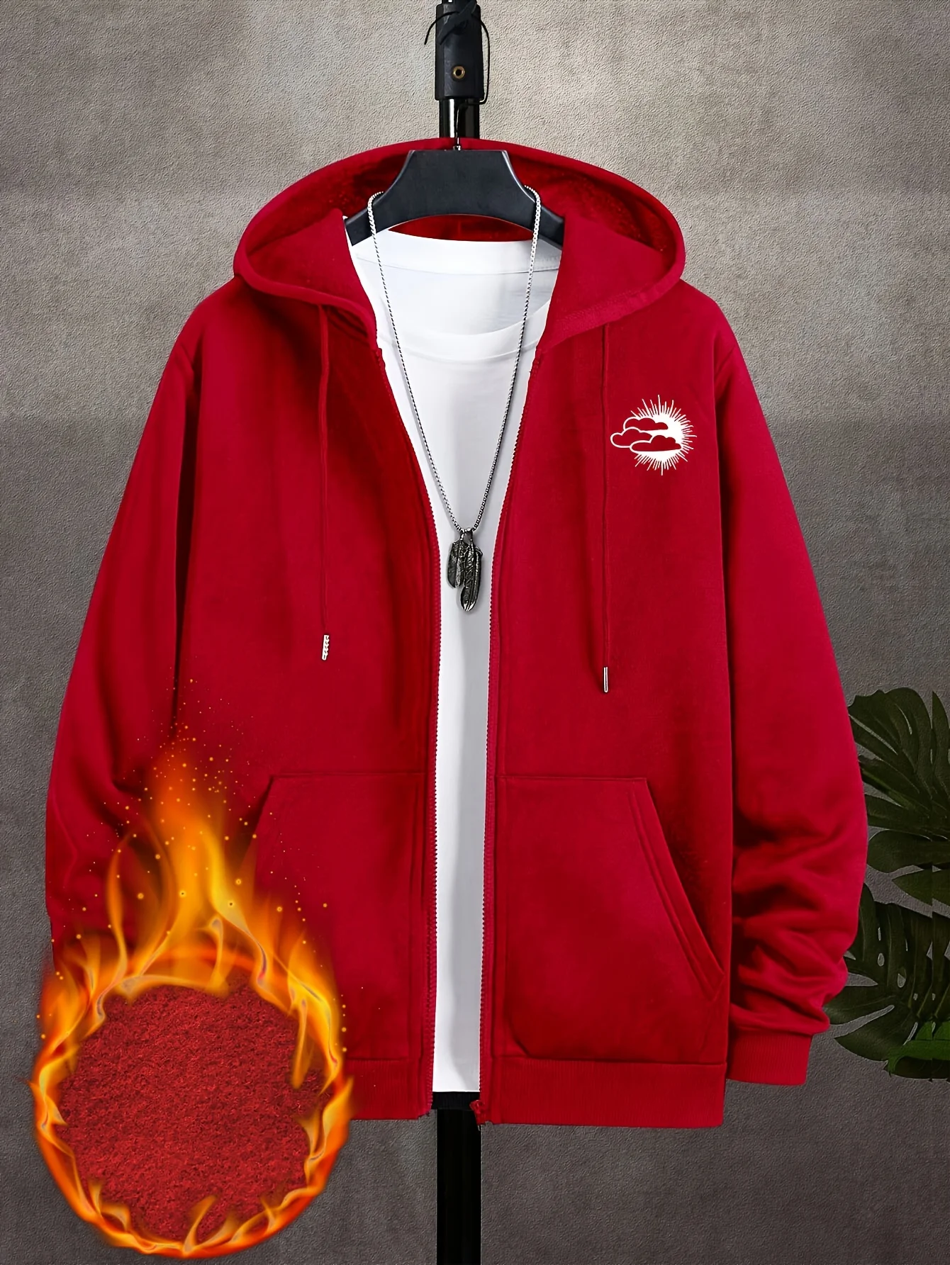 Мужская толстовка High Street  – обзор и цена Street Fashion Zip Up Hoodie