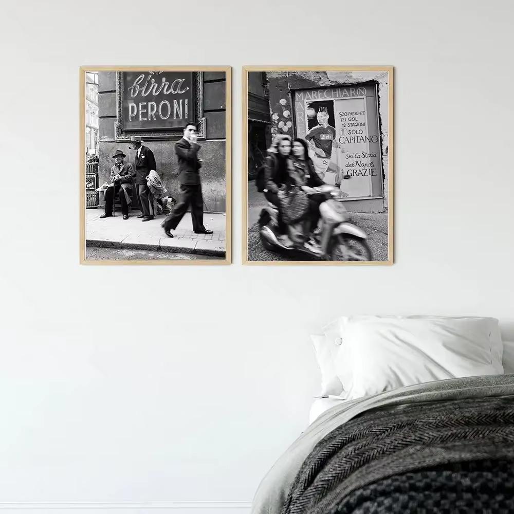 Модный черно-белый винтажный п – обзор и цена Street Fashion Poster