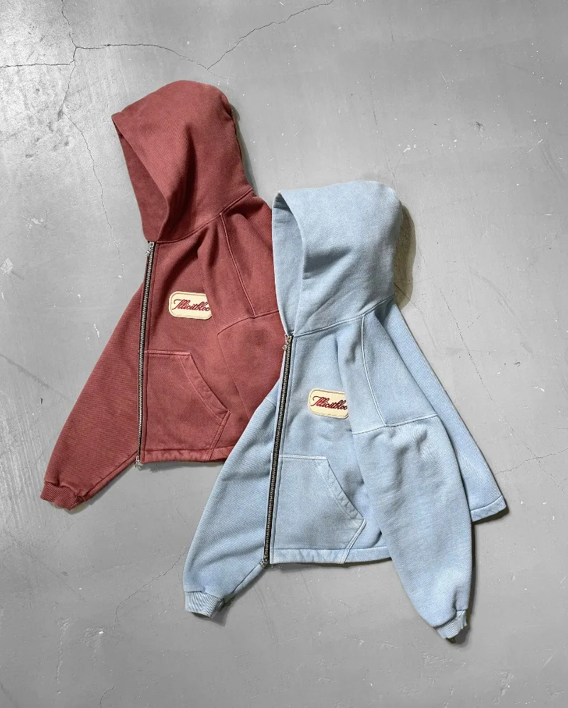 Y2K модный новый свободный сви – обзор и цена Street Fashion Zip Up Hoodie