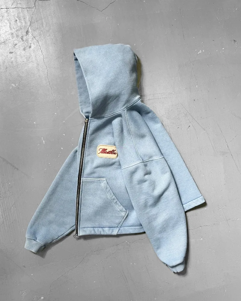Y2K модный новый свободный сви – обзор и цена Street Fashion Zip Up Hoodie
