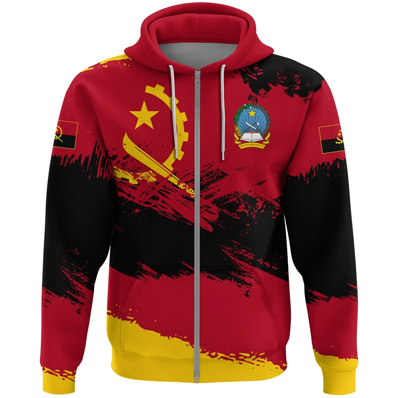 Пуловеры с рисунком карты Анго – обзор и цена Street Fashion Zip Up Hoodie
