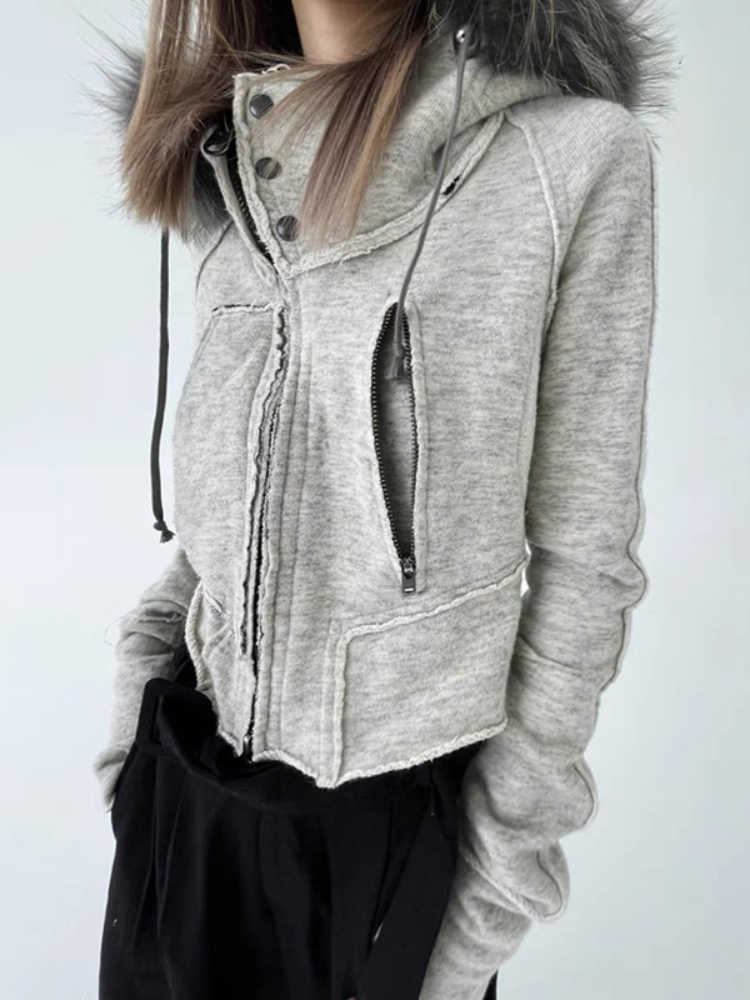 Винтажные модные женские толст – обзор и цена Street Fashion Zip Up Hoodie