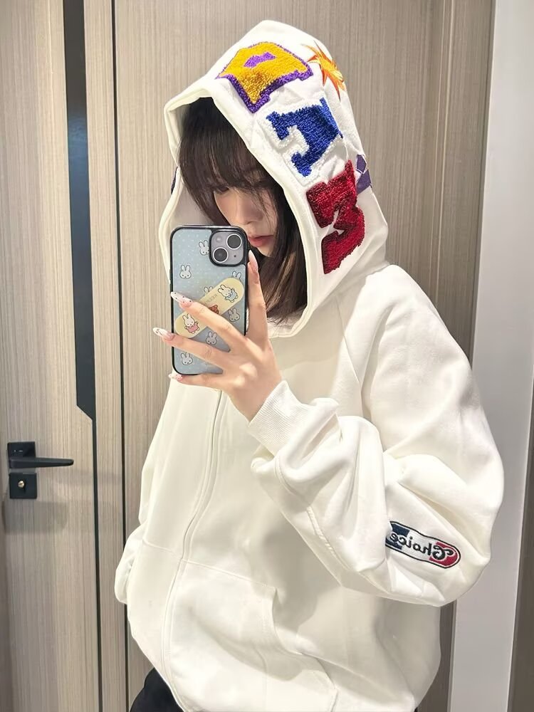 Американские ретро-худи на мол – обзор и цена Street Fashion Zip Up Hoodie